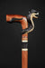 Antique Cobra Head Walking Cane Snake Hand Carved Stick