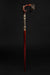 Art Animal Raven Walking Cane Hand Carved Wood Birds