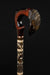 Art Animal Raven Walking Cane Hand Carved Wood Birds