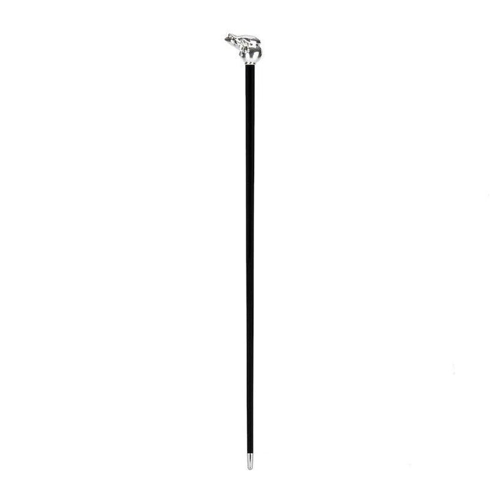 Art Handle Walking Cane Frog, Silver Stylish and Elegant Cane