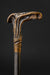 Art Nouveau Antique Bronze Handle Walking Cane - Modern Style