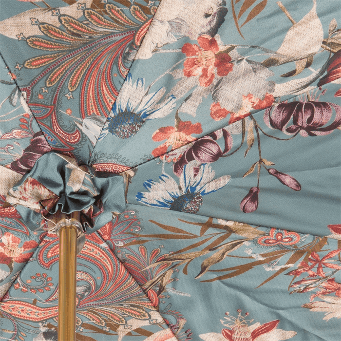 Art Vintage Floral Print Umbrella For Women, Handmade