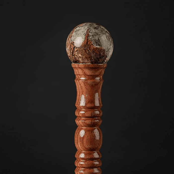 Opal Stone Sophisticated Look Knob Walking Cane