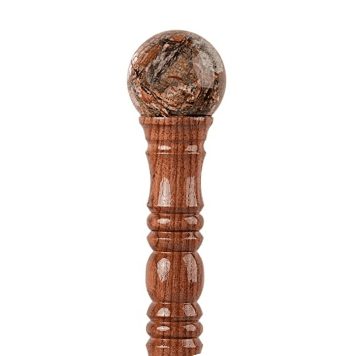 Opal Stone Sophisticated Look Knob Walking Cane