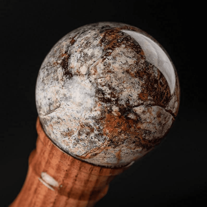 Opal Stone Sophisticated Look Knob Walking Cane