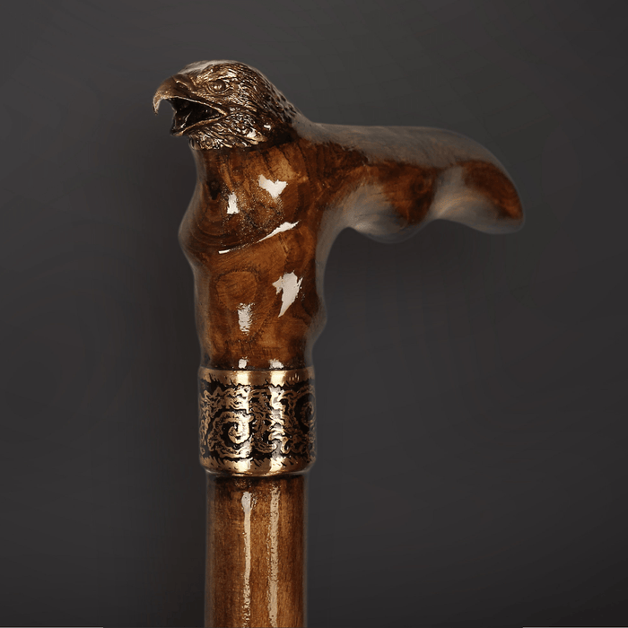 collectible antique eagle walking stick