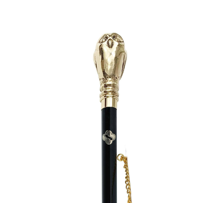 Artisan 24K Gold-Plated Shoehorn with Owl Handle