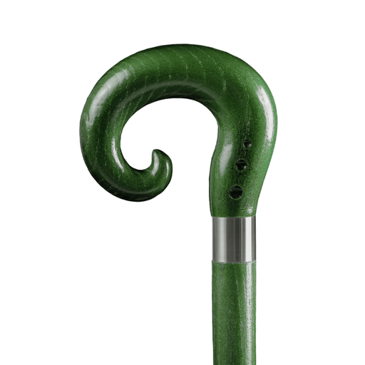 Artisan Walking Cane for Men - Green, Designer Stick - Artynov | Unique Handmade Accessories