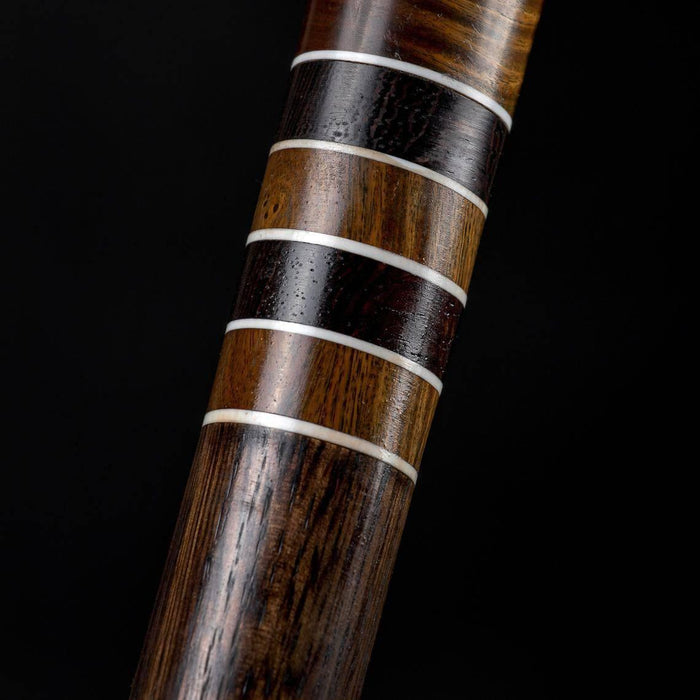 Artisan Walking Cane Made of Exclusive Wood Palissandre