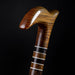 Artisan Walking Cane Made of Exclusive Wood Palissandre