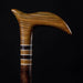 Artisan Walking Cane Made of Exclusive Wood Palissandre