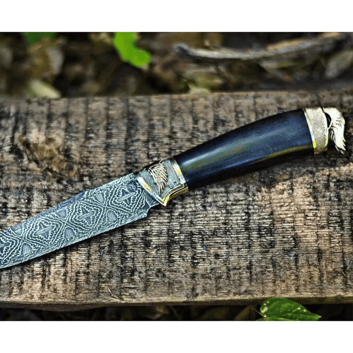 Handmade Carved Hunting Knife "Archangel"