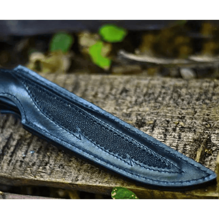 Handmade Carved Hunting Knife "Archangel"