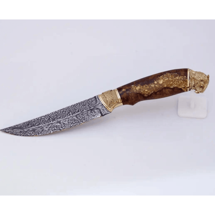 Mosaic Damascus The Author's Knife "Golden Eagle"