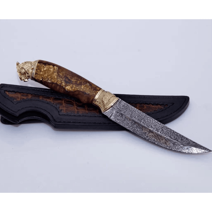 Mosaic Damascus The Author's Knife "Golden Eagle"