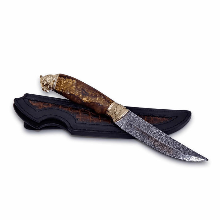 Mosaic Damascus The Author's Knife "Golden Eagle"