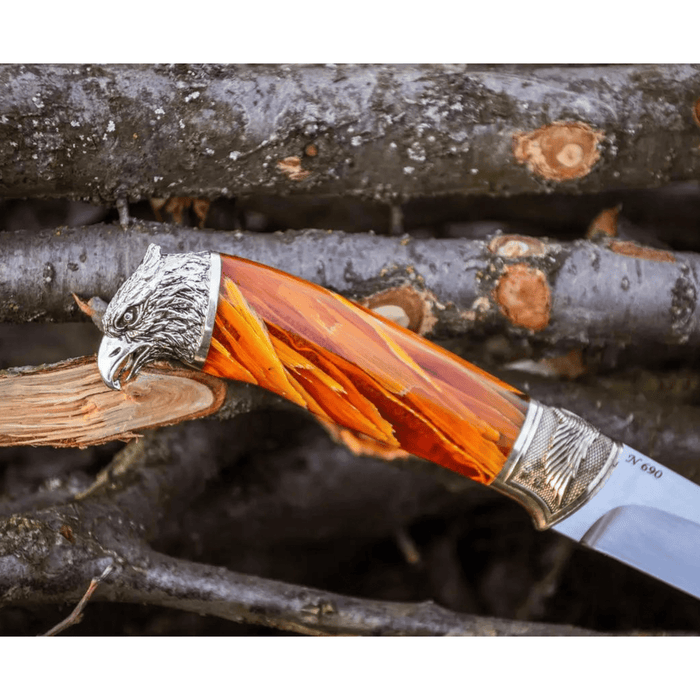 Unique Design Handmade Knife "Fiery Falcon"