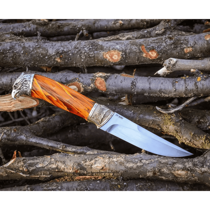 Unique Design Handmade Knife "Fiery Falcon"