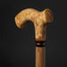 Artistic Walking Cane Classic Design Crafted from Curly Maple, Burl