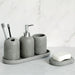 Modern 5-Piece Matte Bathroom Set – Soap Dispenser, Tray & More