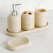 Modern 5-Piece Matte Bathroom Set – Soap Dispenser, Tray & More