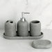 Modern 5-Piece Matte Bathroom Set – Soap Dispenser, Tray & More