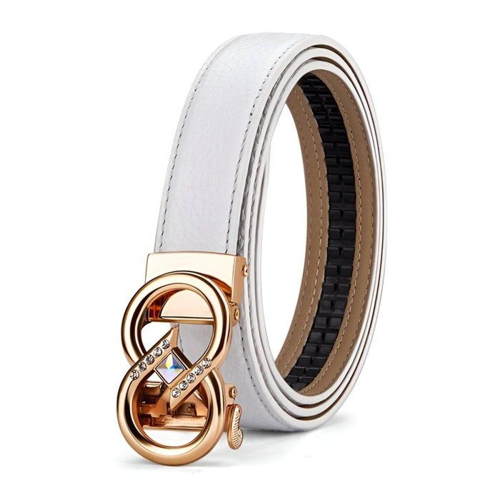 Automatic Belt In Grained Leather, Romanca Model