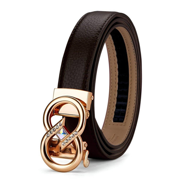 Automatic Belt In Grained Leather, Romanca Model