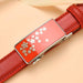 Automatic Leather Belt With Flower Buckle, Mila Model