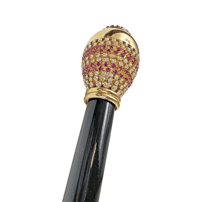 Awesome Walking Cane with Fuchsia Crystals