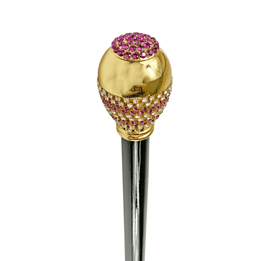 Awesome Walking Cane with Fuchsia Crystals