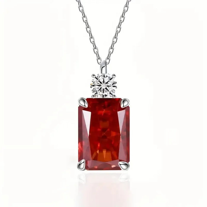 925 Silver Moissanite Pendant Necklace – Exclusive Design Jewelry