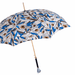 Grey Cat Flower Print Umbrella - Luxury Gift