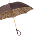 sophisticated brown speckled double cloth umbrella - designer 