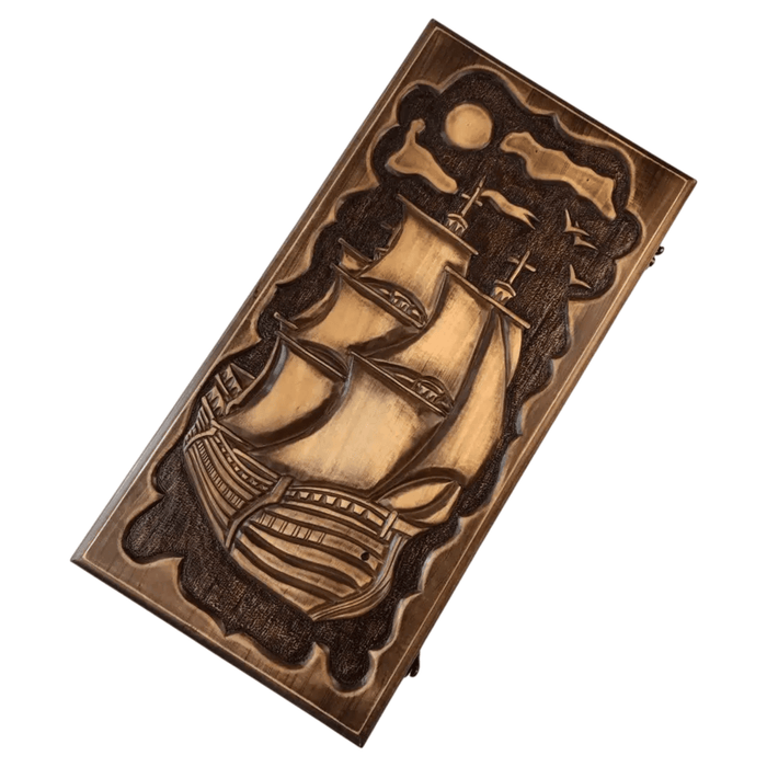 Backgammon Decorated With Hand Carving, 52×26×8 cm