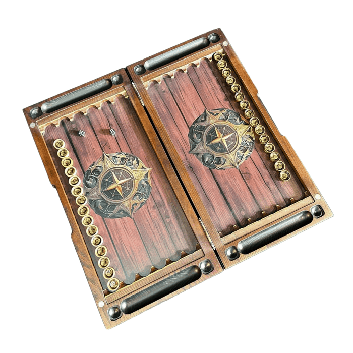 Backgammon Made Of Glass And Metal, Gift Backgammon Set, Backgammon Board