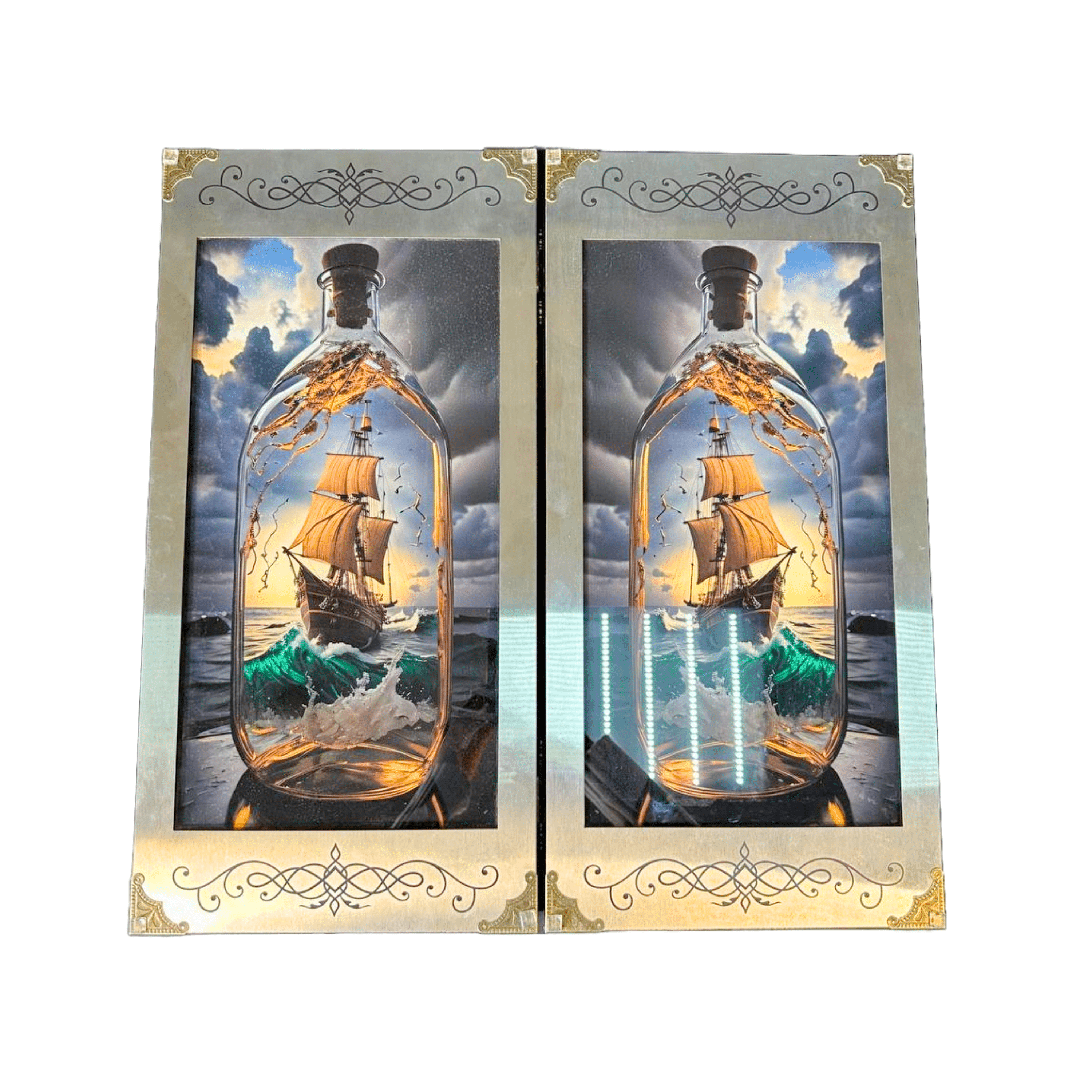Coffret Backgammon En Verre Gross Meister - Plateau De Jeu Personnalisable, Cadeau Entreprise