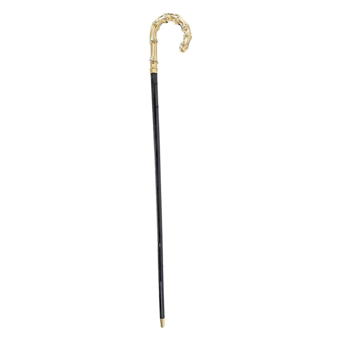 Bamboo Shaped Gold-plated 24K Walking Stick