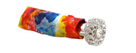 Beautiful Italian Folding Umbrella with Jeweled Handle