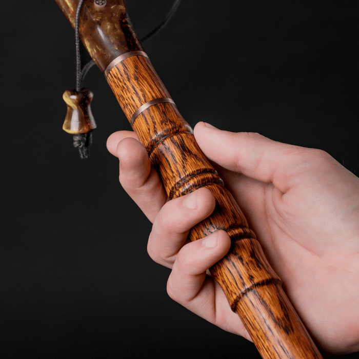 Beautiful Lava Walking Stick with Wrist Strap