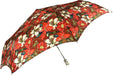 Beautiful Red Folding Umbrella with Flowers Pattern