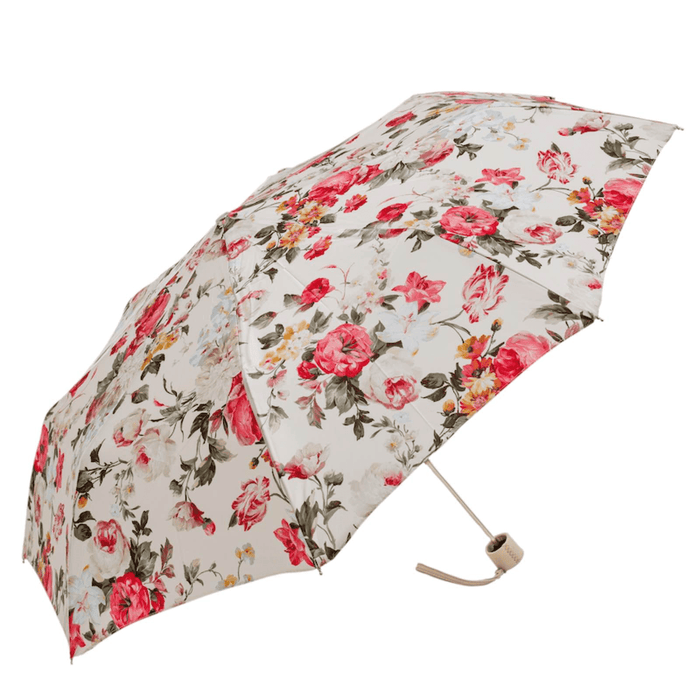 Beautiful White Floral Exclusive Folding Umbrella