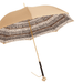 Beige Classic Jeweled Double Cloth Umbrella Exclusive