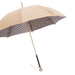 Beige Polka Dots Classic Double Cloth Umbrella