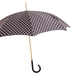 Beige Polka Dots Unique Wooden Handle Umbrella