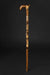 Beige Walking Cane for Ladies Chamomile Flower, Wooden Stick