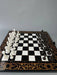 Black Acrylic Stone Chess Set With Stone Chess Board