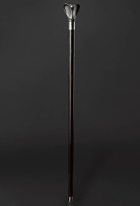 Black Cobra Walking Stick, Wooden Cane - Design