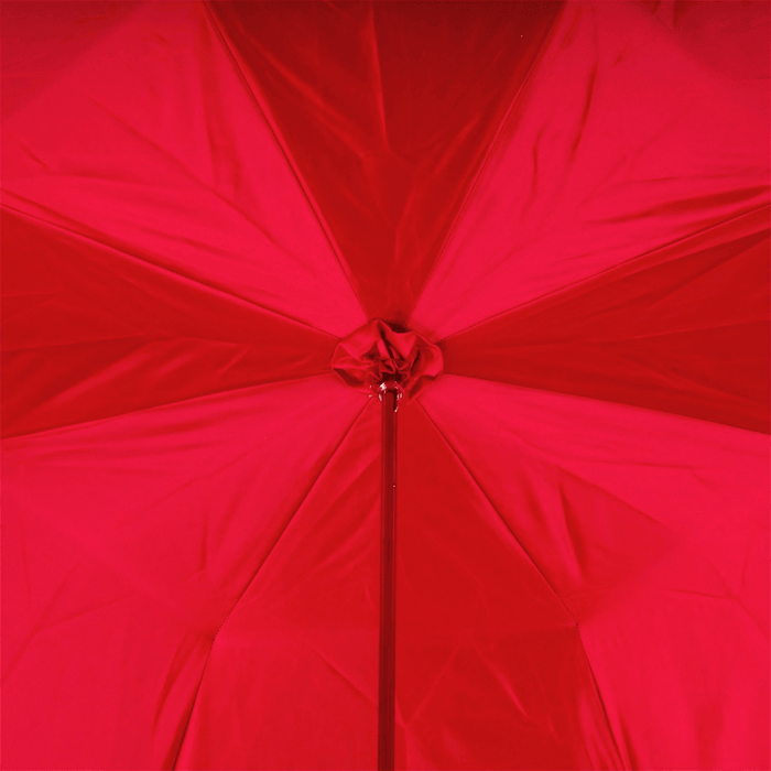 Black Double Cloth Red Interior Crystal Umbrella