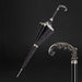 Black Exclusive Brass Handle Double Cloth Umbrella